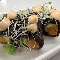 Sweet potato roll  at Beyond Sushi in New York City