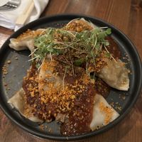 shiitake mushroom dumplings !  at Beyond Sushi in New York City