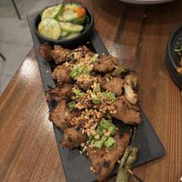 chicken yakitori skewers  at Beyond Sushi in New York City