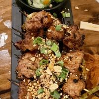 Chik’n yakatori skewers  at Beyond Sushi in New York City