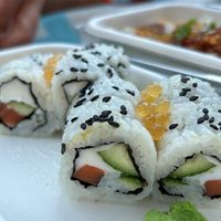 Curvy and cream cheese rolls  at Beyond Sushi in New York City