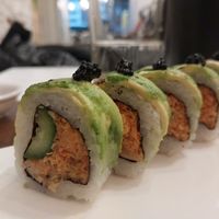 Charred avocado roll at Beyond Sushi in New York City