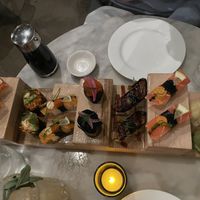 Off-menu nigiri sampler   at Beyond Sushi in New York City
