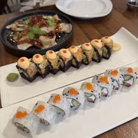 Spicy Mang Roll and Philadelphia Maki Roll  at Beyond Sushi in New York City