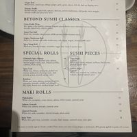   at Beyond Sushi in New York City