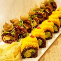 Mushroom and spicy mango at Beyond Sushi in New York City