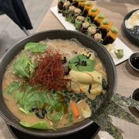 Miso soup at Beyond Sushi in New York City