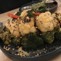 Roasted veggies at Beyond Sushi in New York City