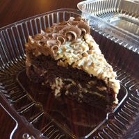 german chocolate cake  at Govinda's Cafe in Atlanta