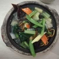 Claypot mee ( vegan) at Vege Lover in Taiping