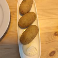 Croquettes at Estacion Quimera in Malaga