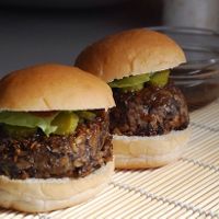 Mushroom burgers at Estacion Quimera in Malaga