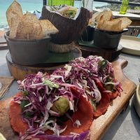Avocado tacos   at Mezzanine in Tulum