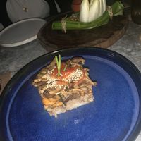 Mushroom starter  at Mezzanine in Tulum