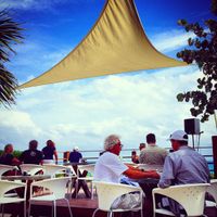 outdoor seating  at Mezzanine in Tulum