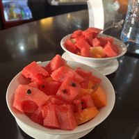 Complimentary fruit breakfast if you stay in their hostel  at ViaVia in Leon