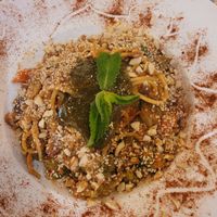 veggie pasta, supposedly yummy at Ikaro Cafe in Santa Marta