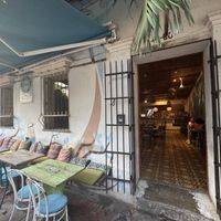 Outside   at Ikaro Cafe in Santa Marta