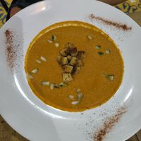 Gazpacho at Ikaro Cafe in Santa Marta