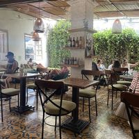 Inside 🍃  at Ikaro Cafe in Santa Marta