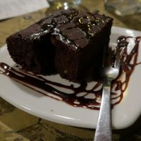 Glutenfree Brownie at Ikaro Cafe in Santa Marta