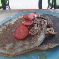 pancakes at Ikaro Cafe in Santa Marta