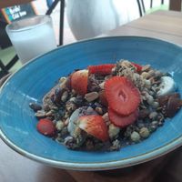 granola at Ikaro Cafe in Santa Marta