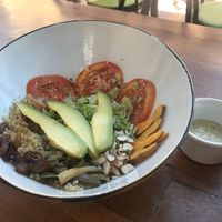 Ikaro salad. Lovely but a bit small. at Ikaro Cafe in Santa Marta