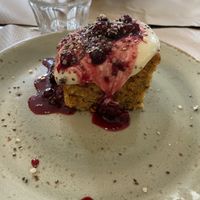 Carot cake delicious  at Kafe Botanika in San Sebastian