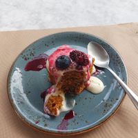 Carrot cake at Kafe Botanika in San Sebastian