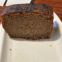 Vegan cake at Kafe Botanika in San Sebastian