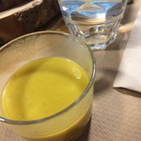 Free and delicious appetizer!  at Kafe Botanika in San Sebastian