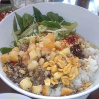 'Com Hen' - A vegan version of a popular dish from Hue, the original has baby clams in it. at Lien Hoa in Da Nang