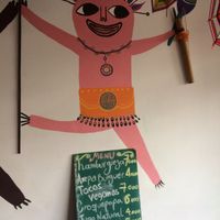 wall painting at Flor de Loto in Cali