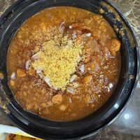 Samosa Chaat made vegan (no butter and no green chutney )  at Prem Sweets and Restaurant in Brampton