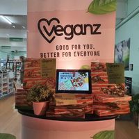 Store window and inside at Vegan Grocery Store in Fitzroy