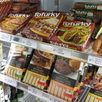 Great range of meats and cheeses at Vegan Grocery Store in Fitzroy