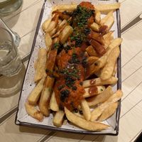 Canadian Vegan Poutine  at Cafe Lila in Regensburg