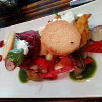 Vegan burgers duo at La Isleta de La Vina in Cadiz