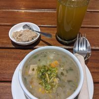 Menu del día - soup and dessert  at Prana in Envigado