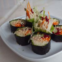 Green Garden Sushi at Nature's Harvest Cafe in Central Singapore
