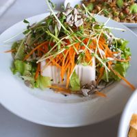 Cold tofu for 6 sgd at Nature's Harvest Cafe in Central Singapore