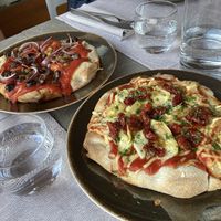 The focaccia is really fun  at Al Tiglio Cucina Naturale in Moruzzo