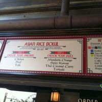 Menu at Disneyland - Lucky Fortune Cookery in Anaheim