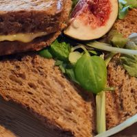 Toasts with dark bread at Geh Veg in Berlin