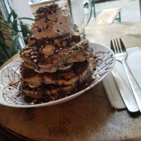 Banana pancakes at Geh Veg in Berlin