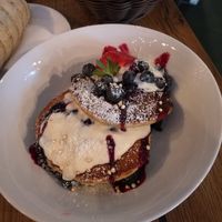 Blaubeeren Pancakes at Geh Veg in Berlin