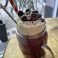 Blueberry-shake  at Geh Veg in Berlin