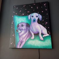 Painting at Geh Veg in Berlin