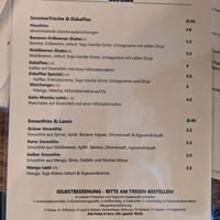 Menu - drinks. at Geh Veg in Berlin